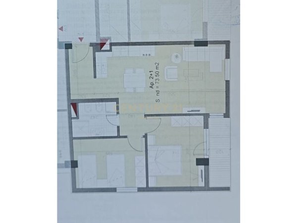 Tirane, shitet apartament 2+1 Kati 3, 84 m² 92.000 € (Qtu)