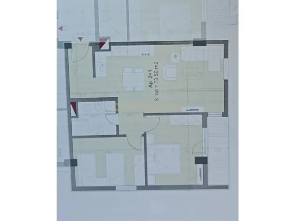 Tirane, shitet apartament 2+1 Kati 3, 84 m² 92.000 € (Qtu)