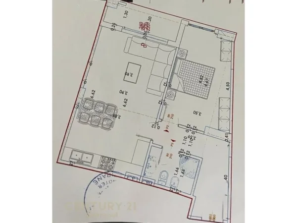 Tirane, shitet apartament 1+1 Kati 8, 79 m² 86.700 € (Yzberisht)