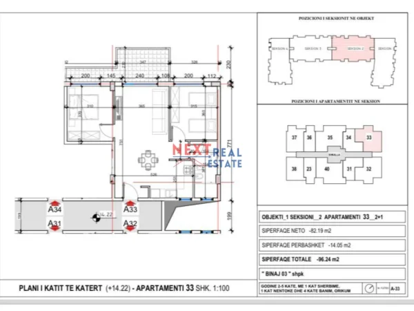 REZERVO PRONEN VETEM ME 500€! Vlore, shitet apartament 2+1+Ballkon Kati 4, 96 m² 105.864 € (ORIKUM)