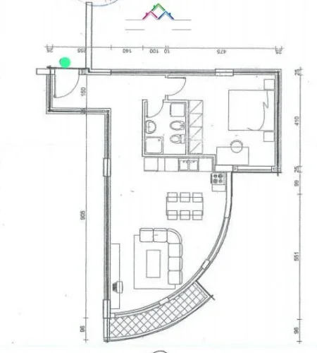 Tirane, shitet apartament 1+1 Kati 5, 76 m² 155.000 € (Zogi u Zi)