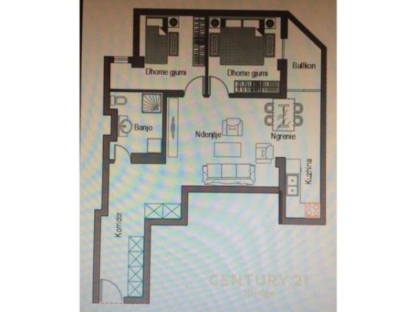 Tirane, shitet apartament 2+1+BLK Kati 10, 90 m² 125.000 Euro (ministria e drejtesise)