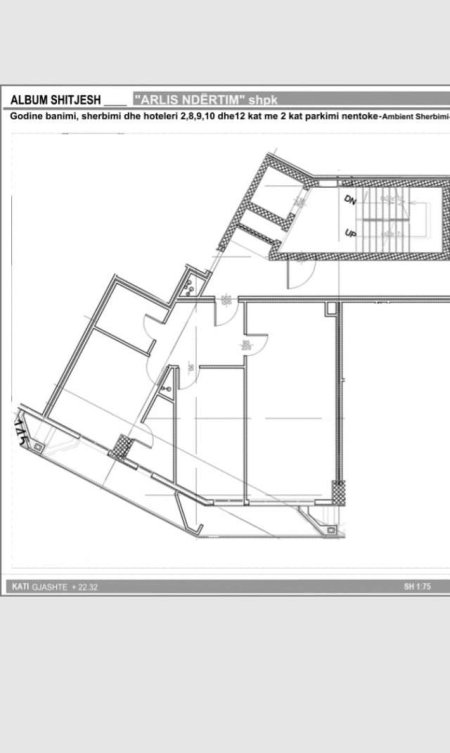 Tirane, shitet apartament 2+1+BLK Kati 6, 105 m² 1.200 Euro/m2 (Rruga e dibres)