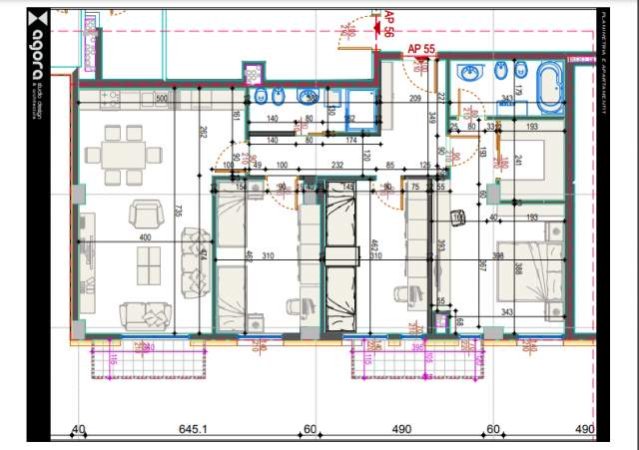 Tirane, shitet apartament 3+1+BLK Kati 5, 150 m² 300.200 Euro (Rruga E Kosovareve)