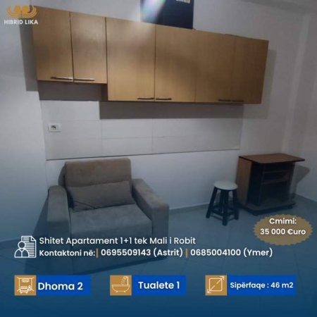 Mali Robit, shes apartament Kati 1, 46 m² 35.000 Euro (Mali i Robit)