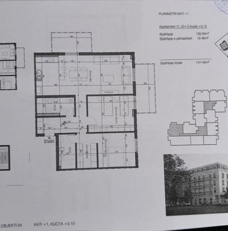 Tirane, shes apartament 2+1+Aneks+Ballkon Kati 2, 140 m² (Sauk i Vjeter)