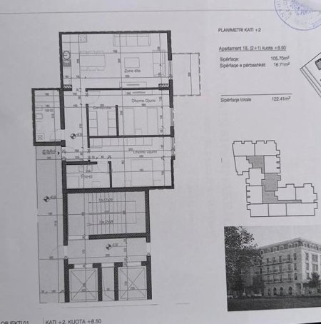 Tirane, shes apartament 2+1+Aneks+Ballkon Kati 2, 140 m² (Sauk i Vjeter)