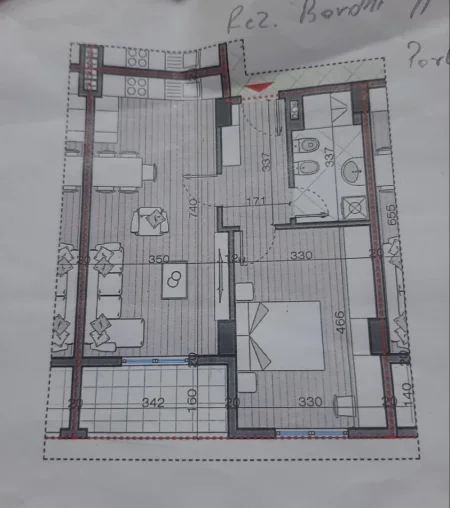 Tirane, shitet apartament 1+1 Kati 8, 71 m² 105.500 € (Astir)