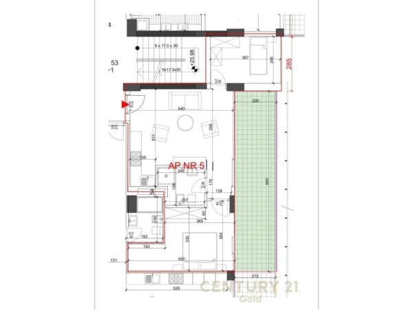 Tirane, shitet apartament 2+1 Kati 6, 62 m² 145.000 € 