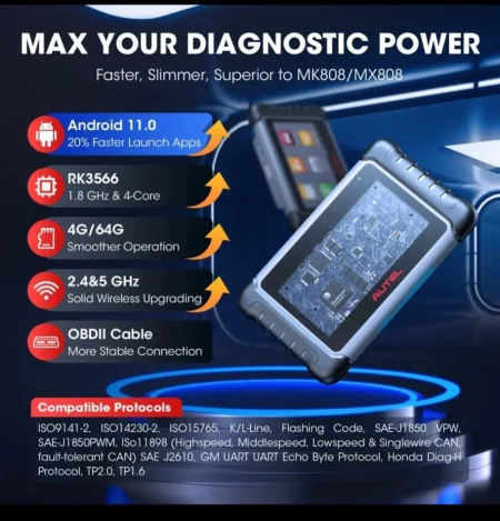 Tirane, shes Tablet Autel MaxiCom MK808k-BT