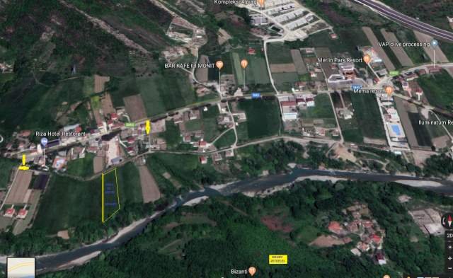 Shitet Toke, 3'250m², 90 euro/m², diskutueshëm, Mullet, rruga e vjetër Tiranë-Elbasan, km 10-të, buzë lumit Erzen