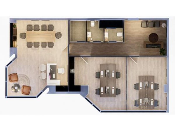 Tirane, jepet me qera apartament 3+1+A Kati 9, 120 m² 2.000 Euro (Deshmoret e Kombit)