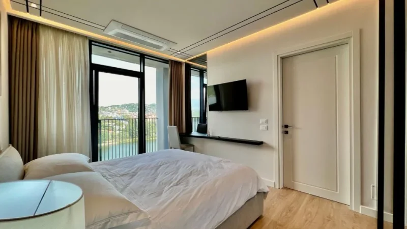 Tirane, jepet me qera apartament 1+1+Aneks+Ballkon Kati 9, 68 m² 1.300 € (Liqeni Artificial Tirane Rezidenca Lake View)
