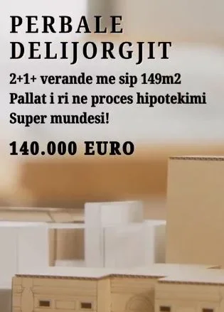 Tirane, shitet apartament 2+1 , 149 m² 140.000 € (Delijorgji)