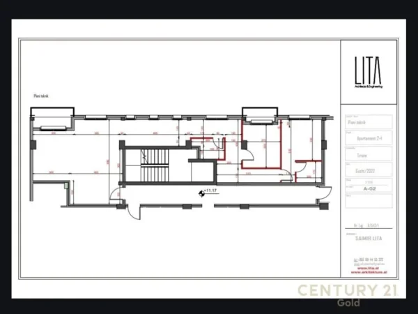 Tirane, shes apartament 2+1+Aneks+Ballkon Kati 3, 146 m² (BULEVARDIN E RI,LIM-EM)