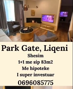 Tirane, shitet apartament 1+1 , 83 m² (Park Gate)