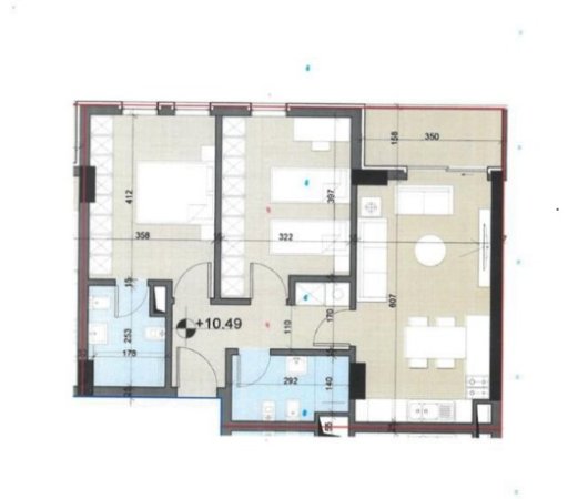 Tirane, shitet apartament 2+1+Ballkon Kati 3, 94 m² 103.800 € (Univers City)