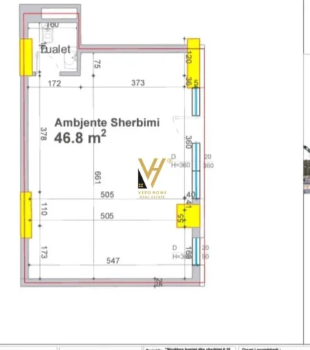 Tirane, shitet dyqan Kati 0, 47 m² 140.400 € (BULEVARDI I RI , STACIONI I TRENIT)