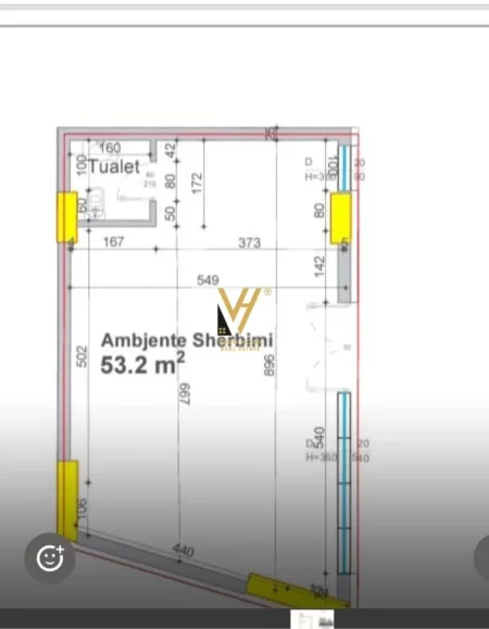 Tirane, shitet dyqan Kati 0, 53 m² 159.600 € (BULEVARDI I RI , STACIONI I TRENIT)