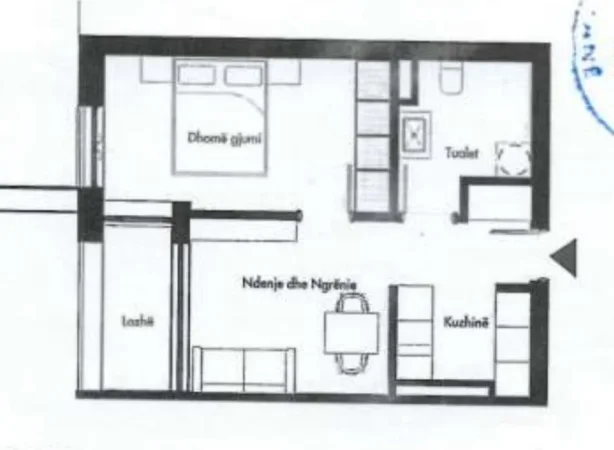 Tirane, shitet apartament 1+1 Kati 3, 86 m² (Rr. Siri Kodra)