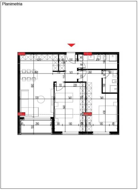 Tirane, shitet 2+1+Ballkon Kati 4, 112 m² 105.800 € 