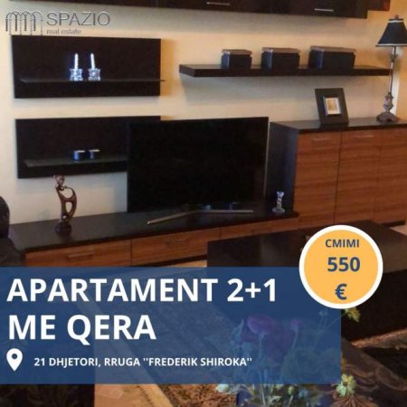 Tirane, jepet me qera apartament 2+1+BLK Kati 5, 110 m² 550 Euro (Rruga ''Frederik Shiroka'')