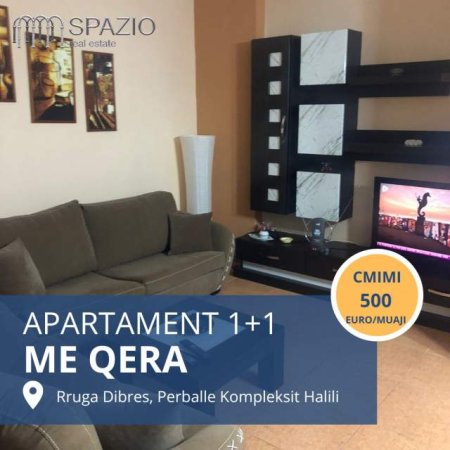 Tirane, jepet me qera apartament 1+1+BLK Kati 3, 75 m² 500 Euro (Rruga ''Dibres'')