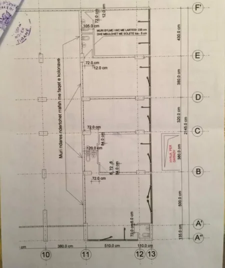 Tirane, shitet ambjent biznesi Kati 0, 137 m² 1.650 Euro/m2 (Rruga Riza Cerova)