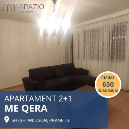 Tirane, jepet me qera apartament 2+1+BLK Kati 4, 125 m² 650 Euro (Sheshi Willson)