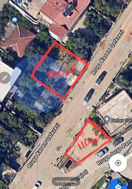 Tirane, jap me qera truall , 310 m² (kasem qafzezi)