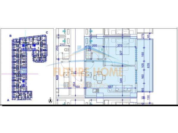 Durres, shitet 1+1+Ballkon Kati 3, 68 m² 92.000 € (GOLEM)