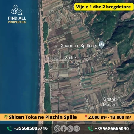 Spille, shes toke ne bregdet , 13.000 m² 