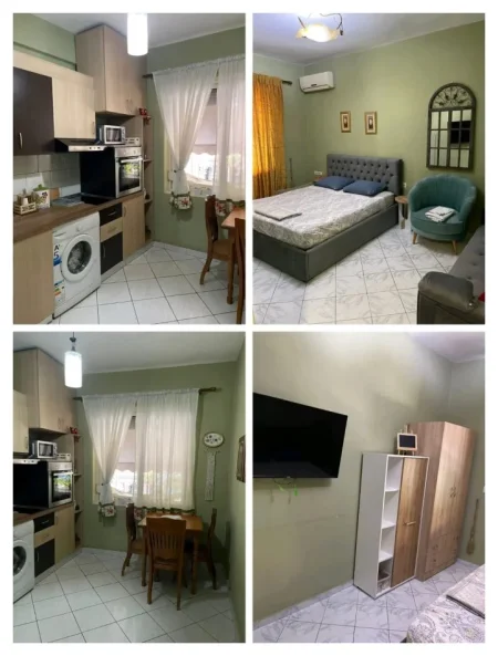 Tirane, jepet me qera apartament 1+1+Ballkon Kati 2, 60 m² 600 € (ISH STACIONI I TRENIT)