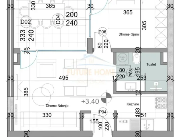 Durres, shitet apartament 1+1 Kati 1, 70 m² 139.101 € (Durres)