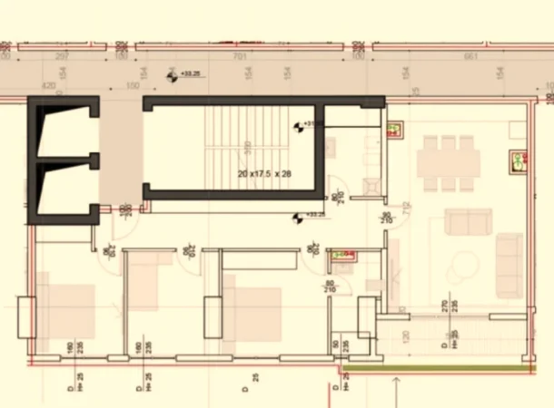 Tirane, shes apartament 3+1+Ballkon Kati 9, 140 m² 371.000 € (Square 21)