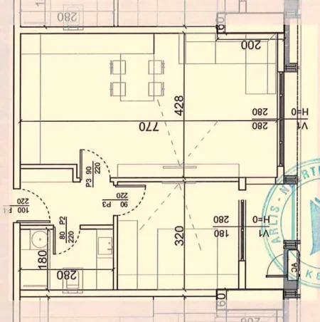 Tirane, shes apartament 1+1+Ballkon Kati 11, 82 m² 223.900 € (United Towers of Tirana)
