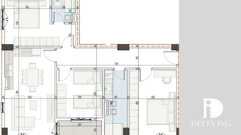 Tirane, shitet apartament 3+1+Aneks+Ballkon Kati 3, 113 m² 101.500 € (Lidhja e Prizrenit Paskuqan)