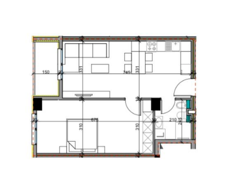 Tirane, shitet apartament 1+1 Kati 4, 69 m² 74.000 € (Fund Bulevardi, Paskuqan)