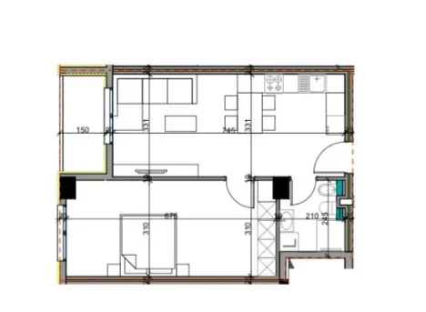 Tirane, shitet apartament 1+1 Kati 4, 69 m² 74.000 € (Fund Bulevardi, Paskuqan)
