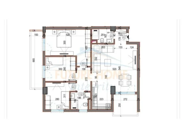 Tirane, shitet apartament 3+1+2 Kati 3, 124 m² 106.207 € (Kamez Residenca Metropolitan) !MUNDESI KREDITIMI PA KOLATERAL!