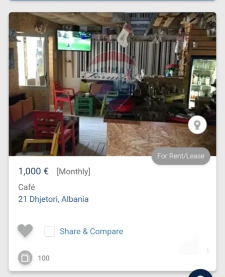 Tirane, jepet me qera lokal Kati 0, 100 m² 1.000 € (21 dhjetori)