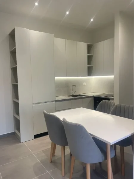 Tirane, jepet me qera apartament 1+1+Ballkon Kati 5, 68 m² 500 € (fresku)