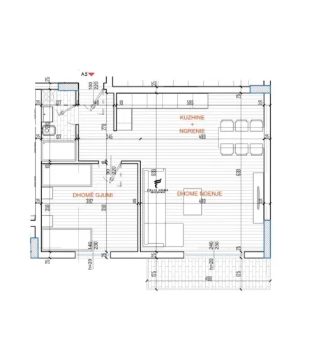 Tirane, shitet apartament 1+1+Ballkon Kati 6, 78 m² 126.000 € (RRUGA E KAVAJES)