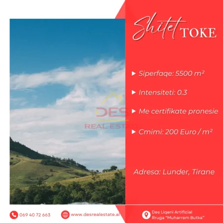 🔥 SHITET TOKË, LUNDËR, TIRANË