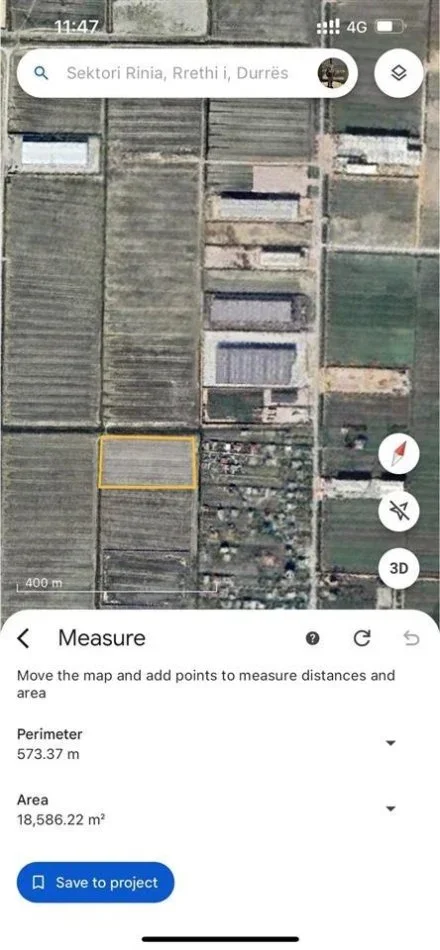 Durres, shitet truall , 16,310 m² (Sektor Rinia, Durres)