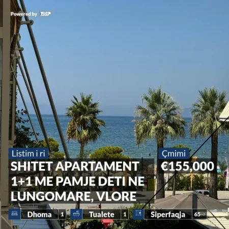 Vlore, shitet apartament 1+1+Ballkon , 65 m² 155.000 € (LUNGOMARE)