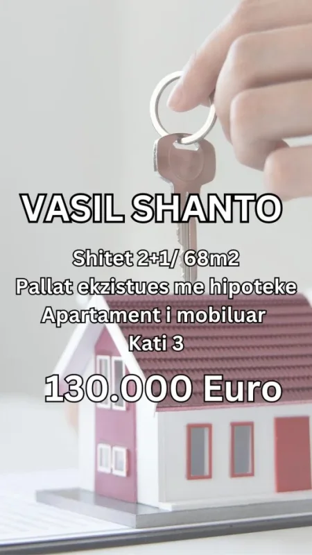 Tirane, shitet apartament 2+1 , 106 m² 130.000 € (Vasil Shanto)