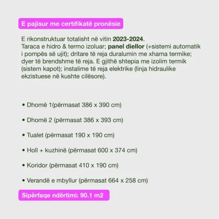 Tirane, shitet apartament 2+1+Aneks+Ballkon Kati 1, 215 m² 284.000 € (Rruga Xhenfize keko)