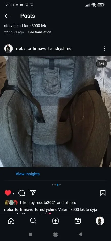 Tirane, shes Portbebe dhe krevat bebi 70 mi lek