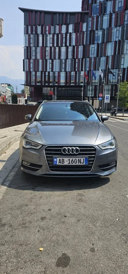 Tirane, shes makine Audi A3 Sportback 2015 2.0 TDI Nafte, gri e erret automatik Kondicioner 13800 €